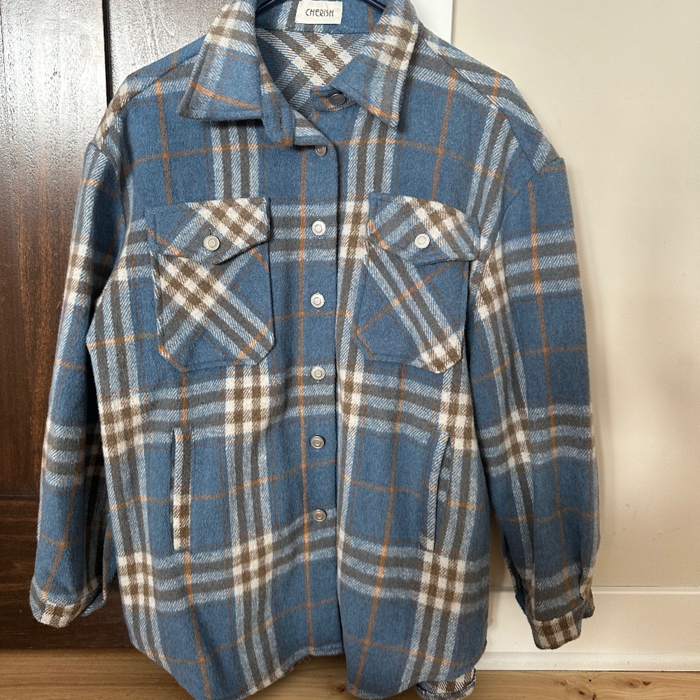 Cherish flannel shacket